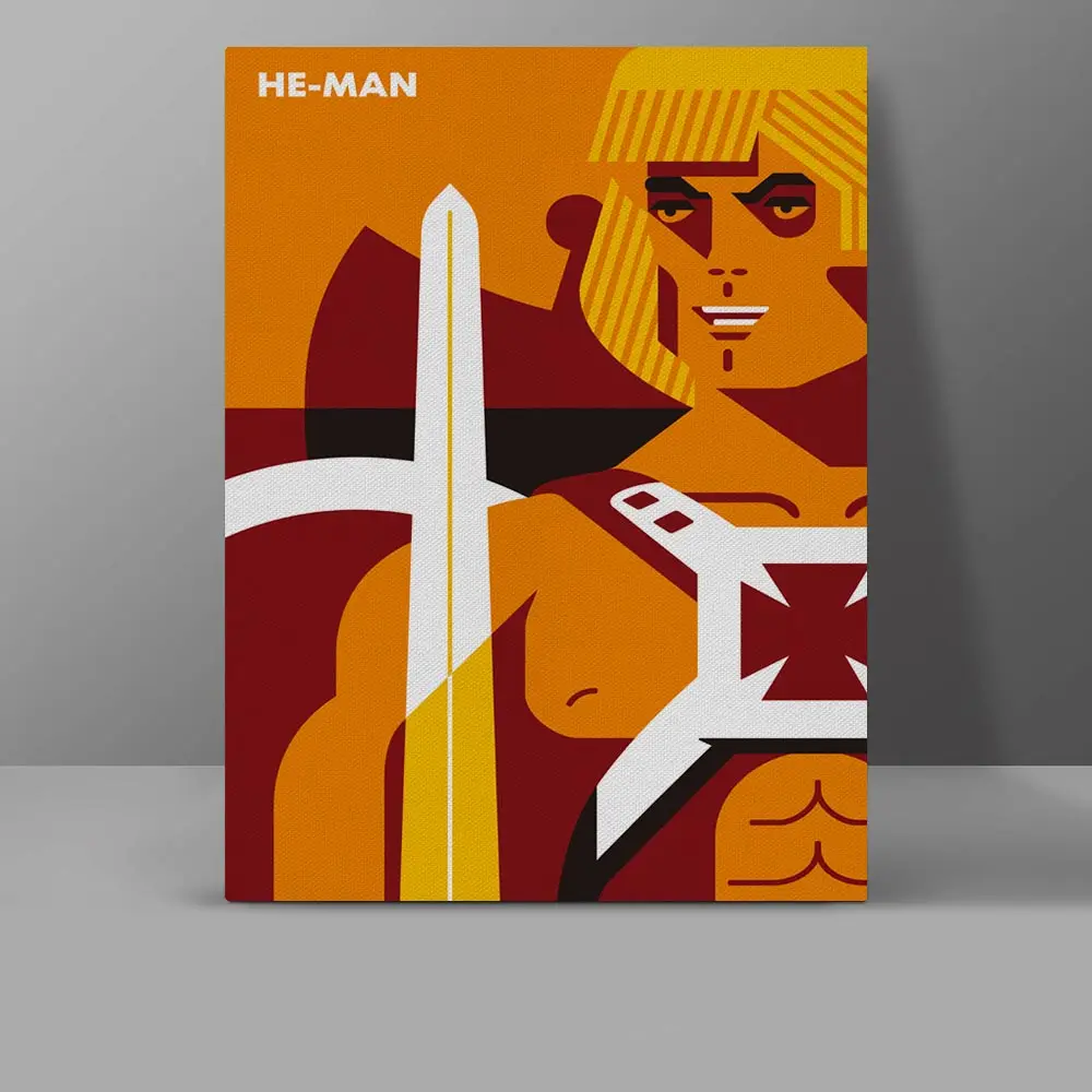 

MOTU Canvas He-Man and the Masters of the Universe Painting Wall Pictures Bedroom HD Print Hanging Painting