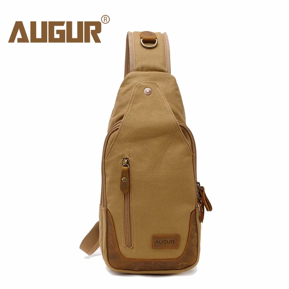 

AUGUR Casual Canvas Men Chest Pack Bag For Men Work Sling Shoulder Bags Male Travel Crossbody Bag