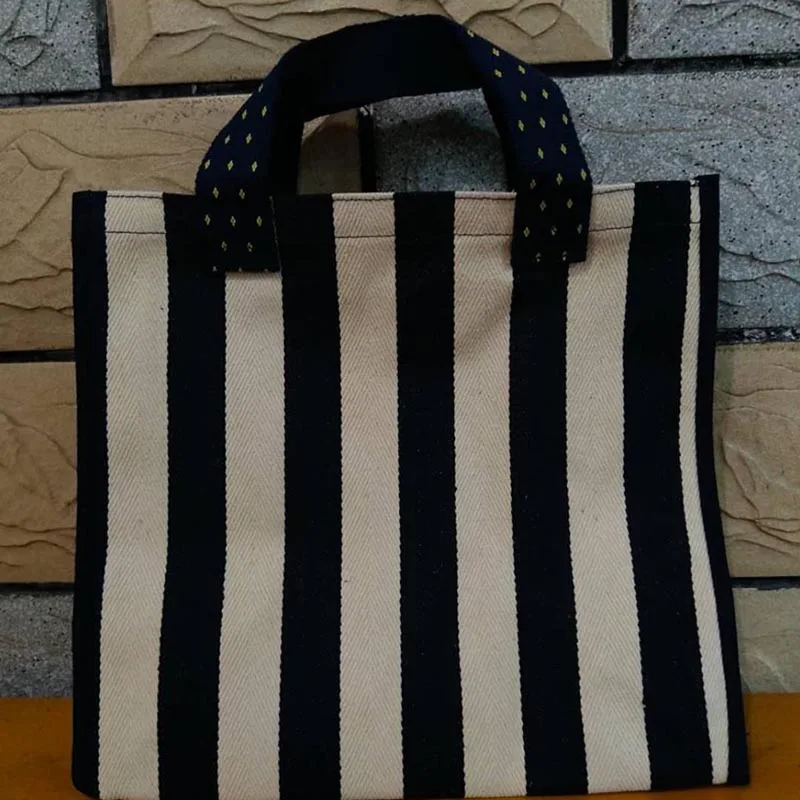 

2017 New Casual Women Large Capacity Striped Canvas Shoulder Bag Shopping Bag Handbag Summer Beach Casual Tote Feminina SQ1193