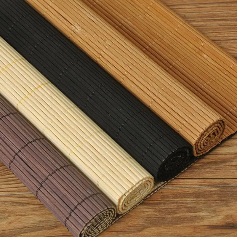 50*60cm Bamboo Heat Insulation Placemat Dining Dish Plate Cups Tablemat Pads Home Kitchen Table Decoration Supplies ZA5868
