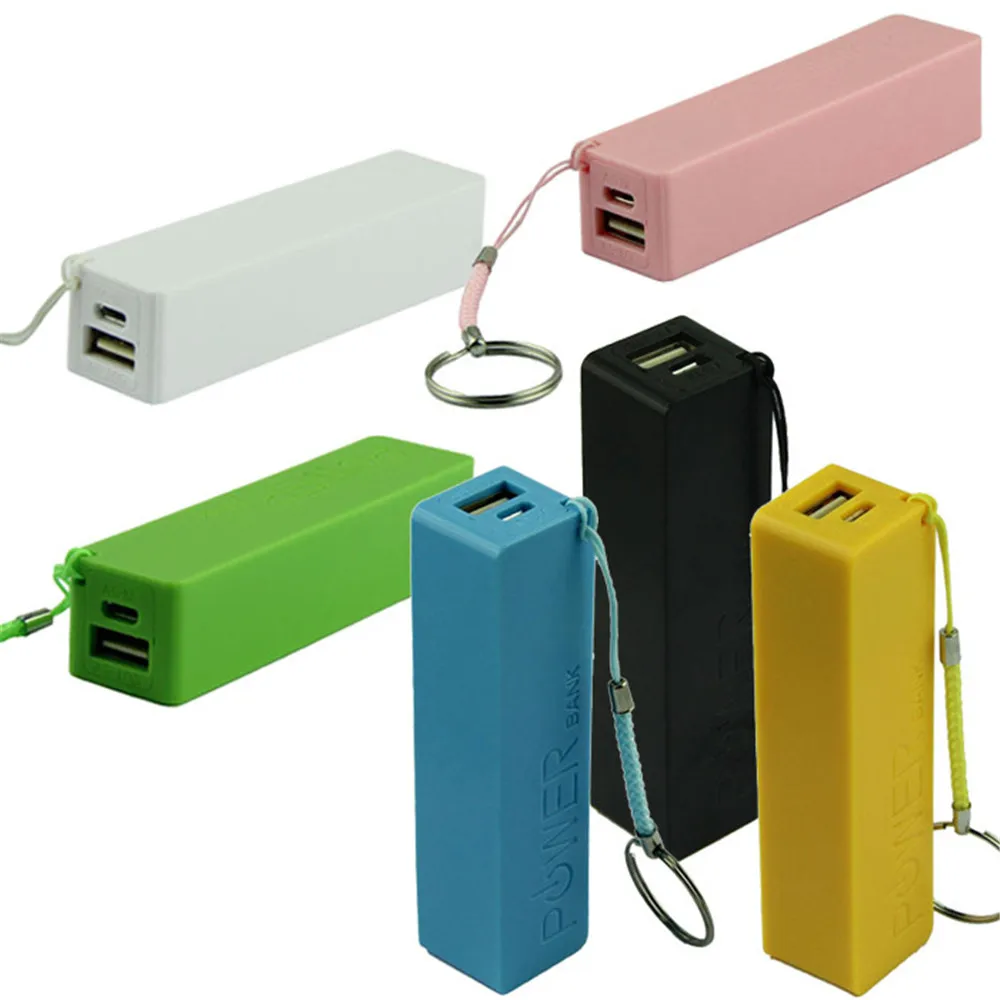 

Portable Power Bank 18650 External Backup Battery Charger USB Rechargeable independent charging battery charger Key Chain