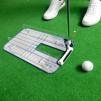 

Golf Putting Mirror Alignment Training Aid Swing TrainerGolf Swing Straight Practice Eye Line Golf Accessories