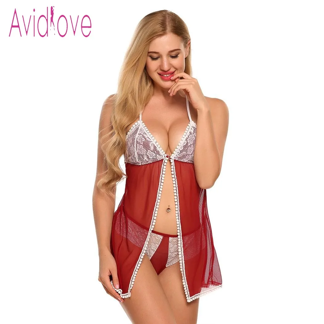 Avidlove сексуальное нижнее белье горячее эротическое одежда для сна открытая