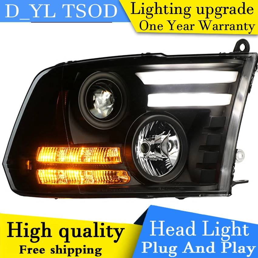 Car Styling Headlights For Dodge Ram 1500 2009 2012 LED Headlight Head