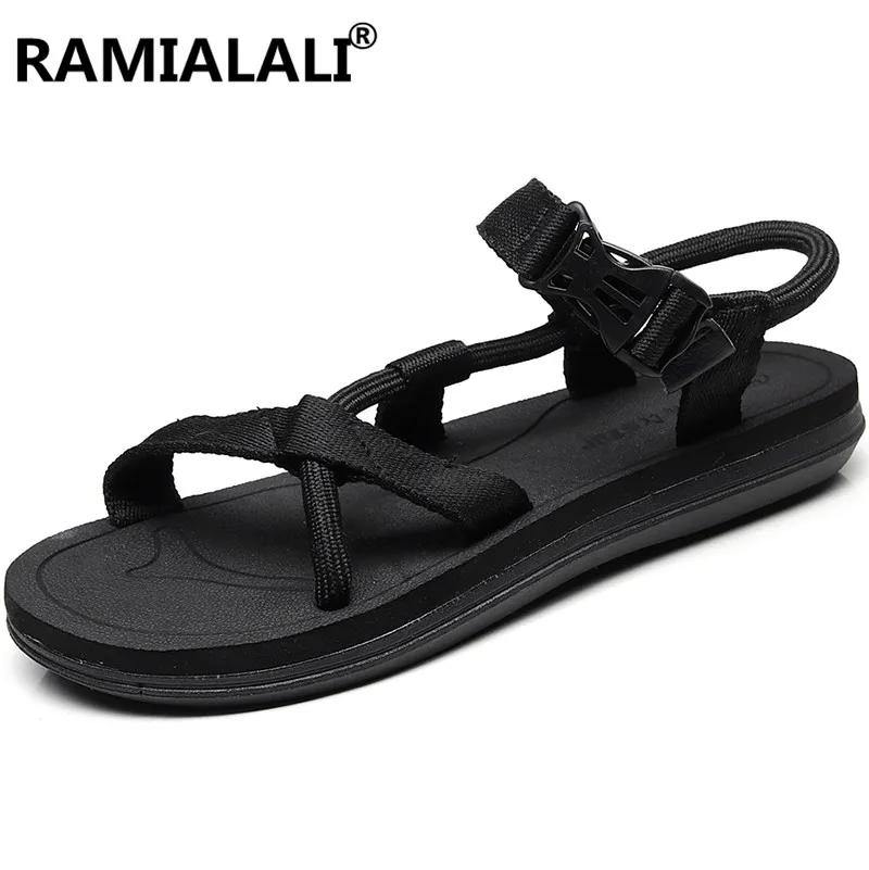 Summer Beach Sandals Man Rubber Sandals for Men Slide Platform Sandals Breathable Men Casual