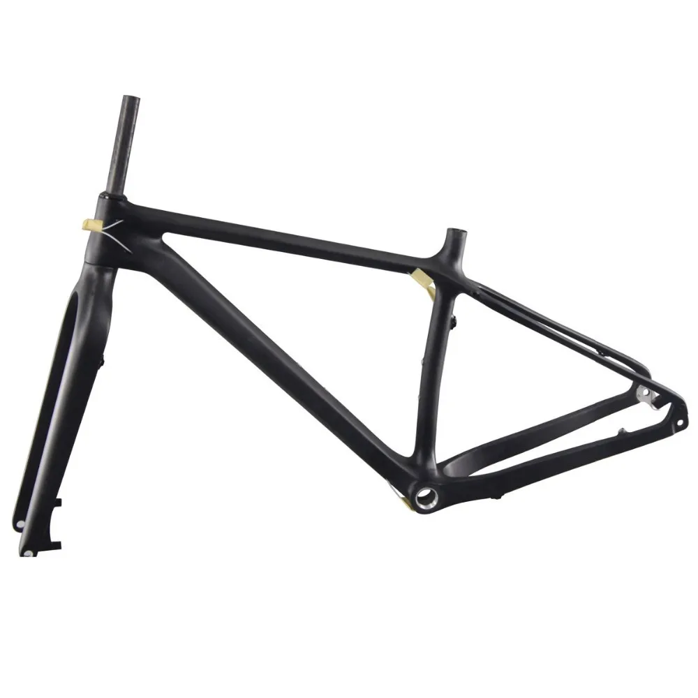 Top ICAN High Performance Carbon fat bike frame 26er carbon fatty bike frame Rear Space 197mm 16/18/20inch 120mm BSA 9