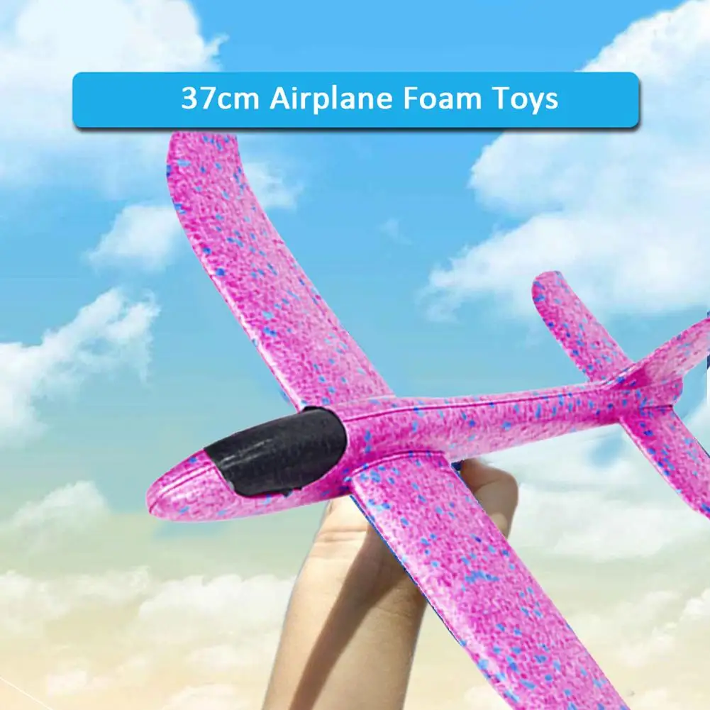 37 см ручной Gooi Flying Zweefvliegtuig Planes Foam Vliegtuigen EPP Slip modelvliegtuigen Party Game Kinderen foam plastic vliegtu| |