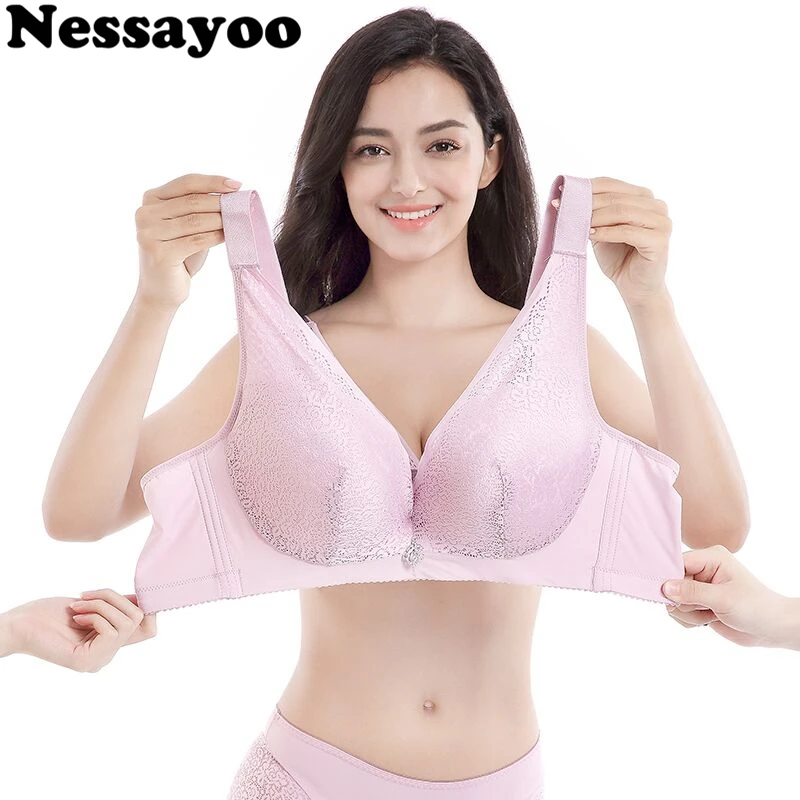  Full Cup Max Size 75BCD-120BCD Ultra-thin Full Cup Bra No Rims Bras Wire Free Large Size Bra Minimi