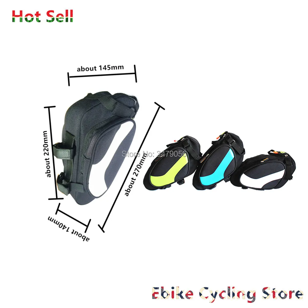 Perfect Free Shiping backup 36v 48v seat bag triangle battery 10ah 10.5ah 12ah 13ah 14ah 16ah 17ah for 250w 350w 500w motor battery 4