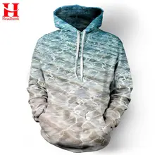 2017 Headbook Men/Women Hoodies Hooded Jacket 3d Print Sea Beach Men Sweatshirt Long Sleeve Cap Hoodies lovely Tracksuit Hoody