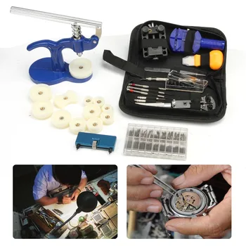 

409 pcs Repair Table Tools Watch Tools Clock Repair Tool Kit Opener Link Pin Remover Set Spring Bar Watchmaker Tools