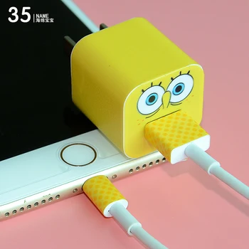 

Free drop shipping Super New Version Design Decal Cover and Skin Sticker for iphone iPad 2pin charger #TN-2pin-035