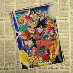 Супер Dragon Ball аниме о фильме ретро Kraft Общагу украшения личность стены стикеры 42*30 см