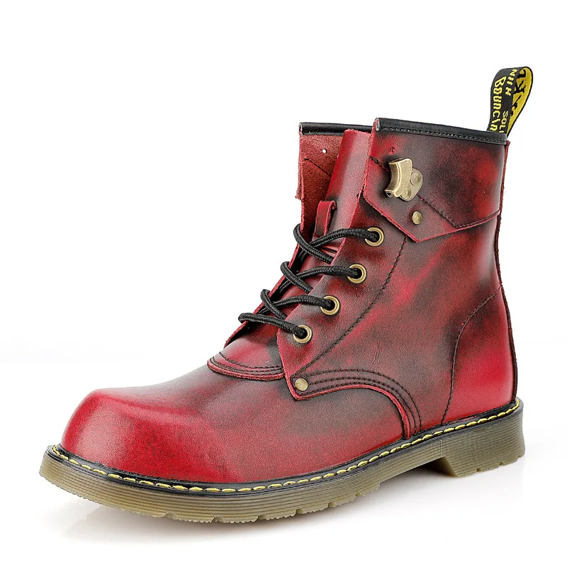 

2018 New Men Winter Shoes Warmest Handmade Men Winter Snow Boots Plus size39-46 Ankle booties