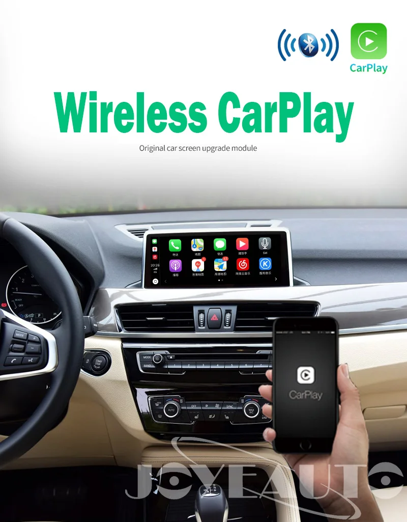 Joyeauto wifi беспроводная Apple Carplay Модифицированная X1 F48 NBT 2013- для BMW Поддержка камеры заднего вида Waze Spotify Google maps