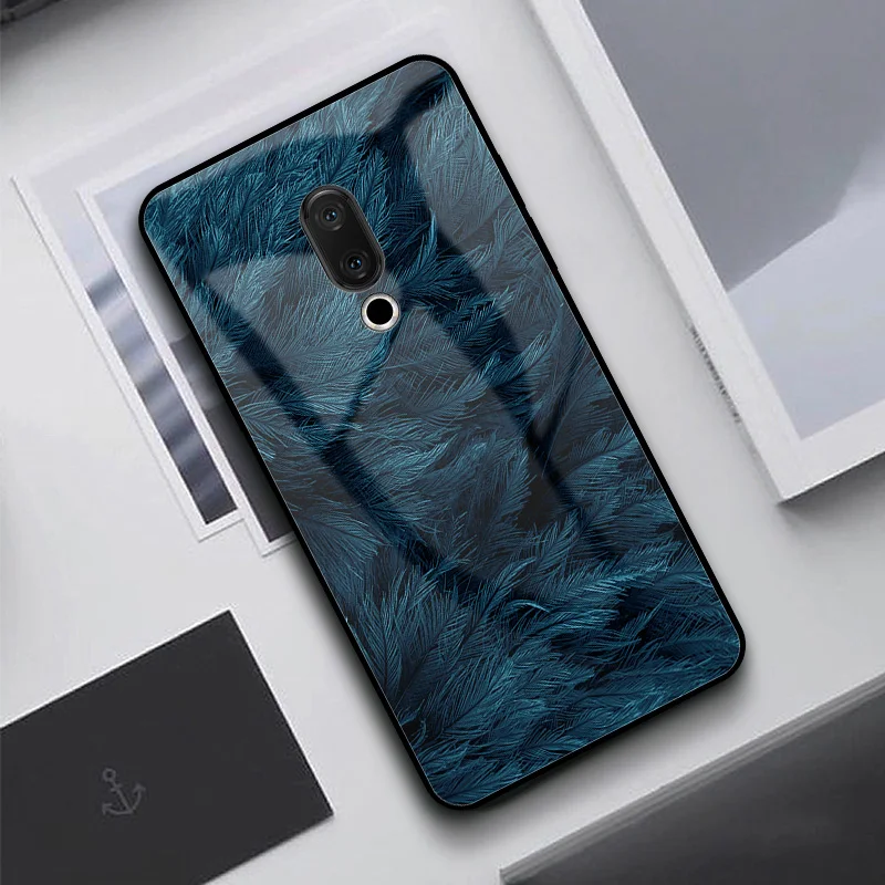 GFAITH чехол из закаленного стекла для Meizu 16 16TH перо печать Обложка для Meizu Note 8 Note 9X8 M8 M8 Lite M6T 16 S телефонные чехлы - Цвет: Pattern 2