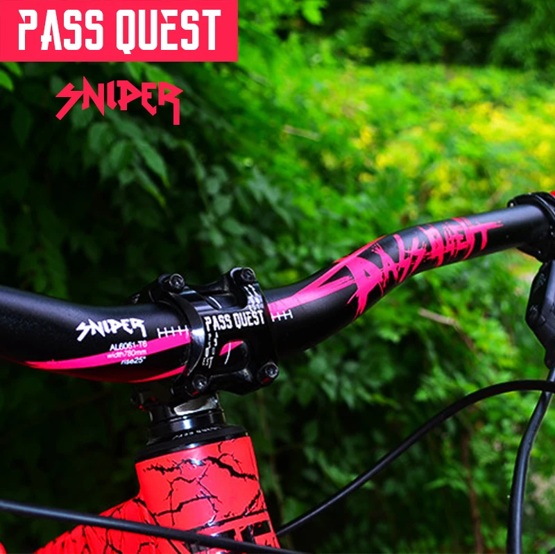 Pass Quest руль для велосипеда 720/780 мм MTB горный велосипед Алюминиевый сплав гоночный Ласточка-образный руль для MTB AM DH FR ENDURO