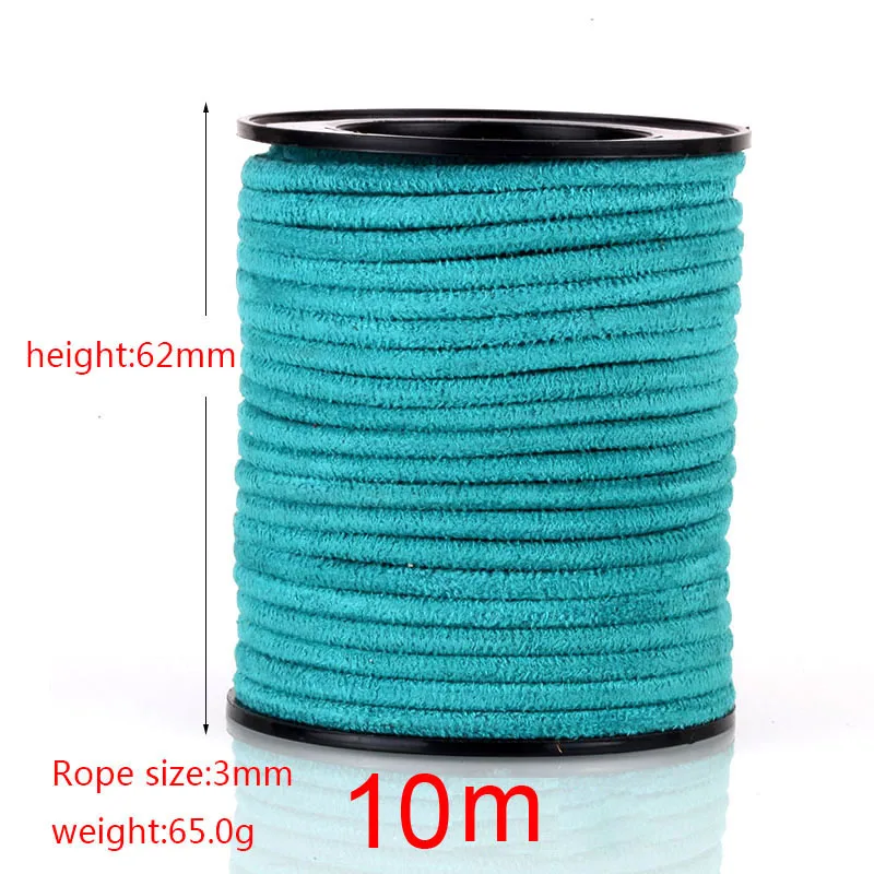 Long 10m 3mm Round Velvet Cord String Rope Lace Thread for DIY Bracelet Necklace Jewelry Findings Black White Brown 17 Colors Long 10m 3mm Round Velvet Cord String Rope Lace Thread for DIY Bracelet Necklace Jewelry Findings Black White Brown 17 Colors