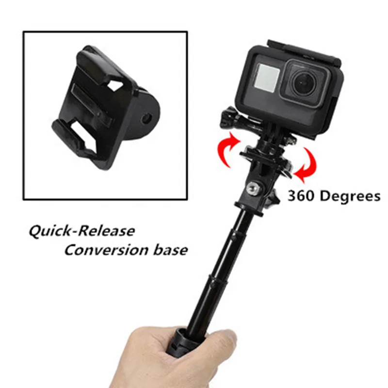 

Quick-Release Conversion base Set Monopod Selfie Stick Tripod Mount For Gopro Hero 7 6 5 4 for Go pro Action Camera Accessories