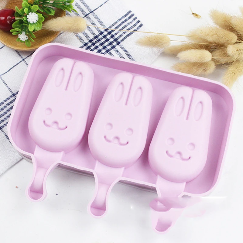 DIY силиконовая форма для изготовления Мороженого Льда инструменты замороженные формы форма под лед кремовая Форма с крышкой+ 20 палочек красочные летние