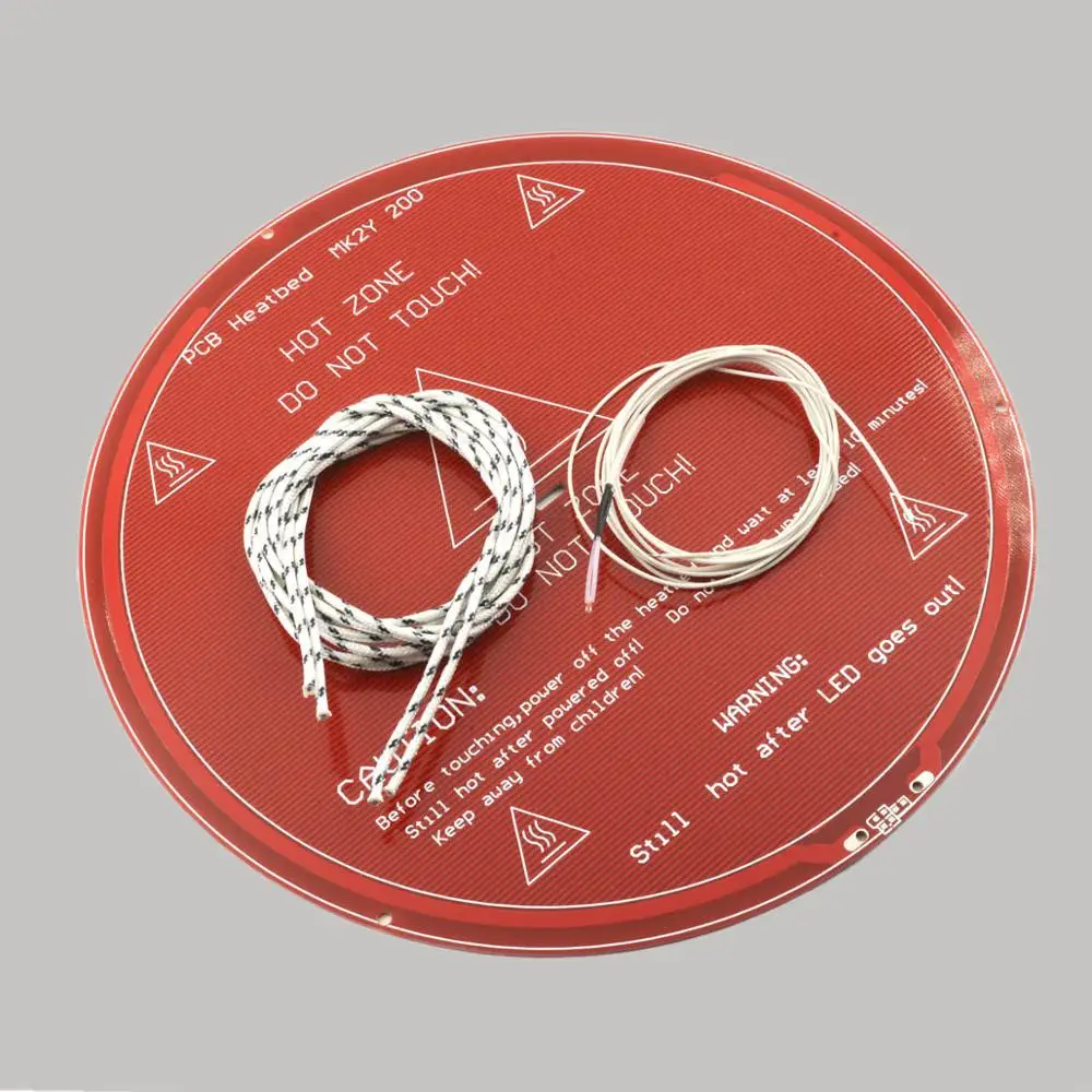 

fussor MK2Y Round Heated Bed PCB Delta RepRap 3D Printer Kossel Rostock 12V 220mm Dia