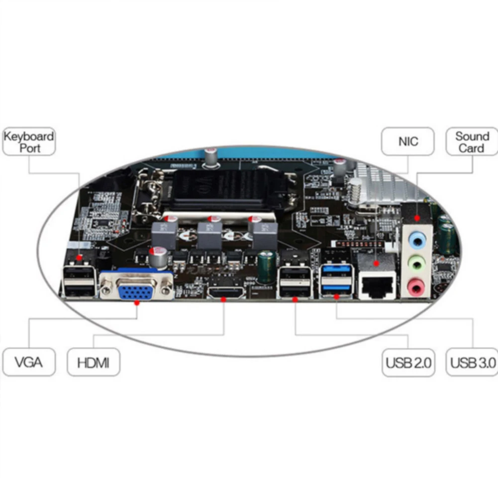 لسطح المكتب لوحة تحكم مستقرة ل إنتل H81 LGA1150 لوحة أم للكمبيوتر DDR3 الذاكرة لسطح المكتب لوحة تحكم مستقرة ل إنتل H81 LGA1150 لوحة أم للكمبيوتر DDR3 الذاكرة