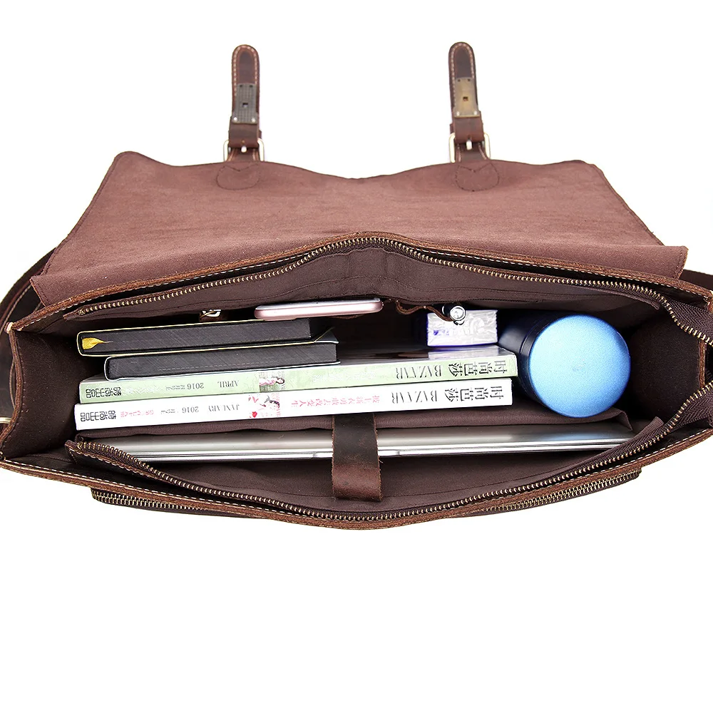 tasche Vintage Portfolio Aktentasche Für Rindsleder Handtasche Männlichen Body Cross Schulter Echtem Laptop Schlinge Ms9006 Männer zd1aqz