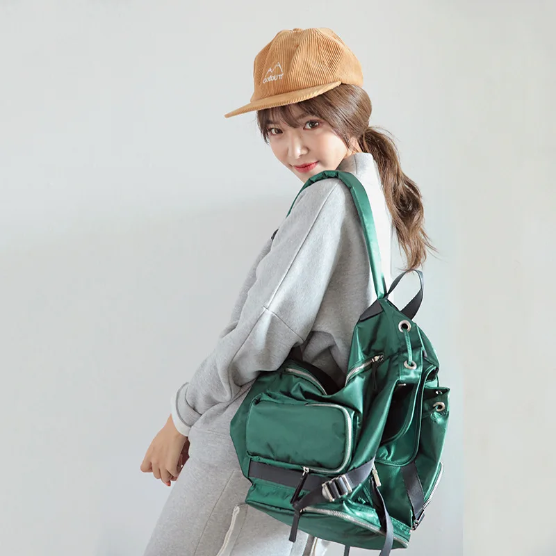 

New Personality Backpack Women's Waterproof Practical Backpack All Match Casual Fashion Drawstring Backpack