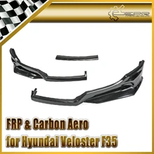 Автомобиль стайлинг Для Hyundai Veloster F35 FRP Стекловолокна Передняя Губа 3 шт. (Не Турбо Только)