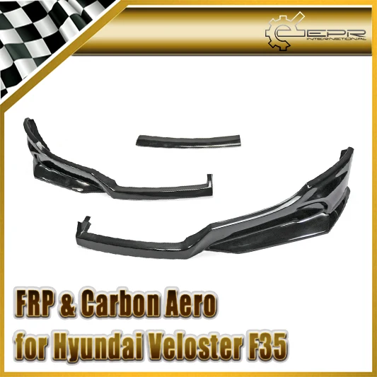 Автомобильный Стайлинг для Hyundai Veloster F35 FRP стекловолокно передняя губа 3 шт.