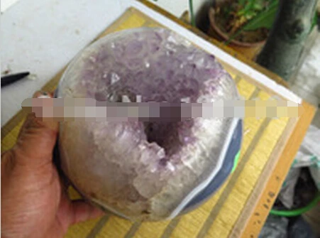 

A 331 AAAA Agate Ball Crystal Amethyst Geode Sphere Spiritual Showpiece (0601)