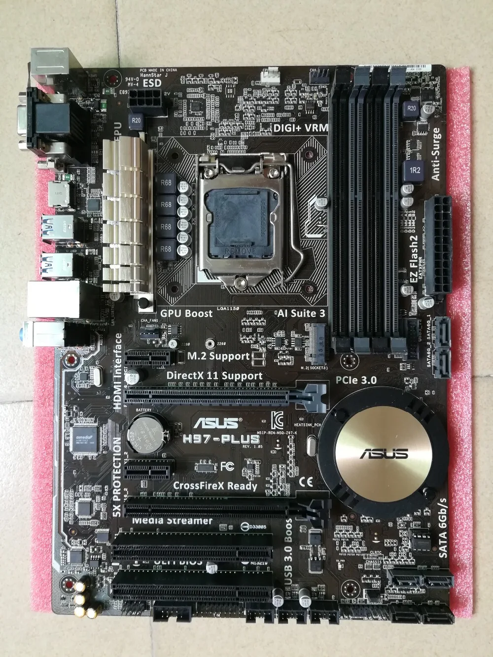 المقبس lga 1150 لآسوس H97-PLUS الأصلي استخدام المكتبي إنتل H97 ddr3 usb3.0 sata3 PCI-E3.0
