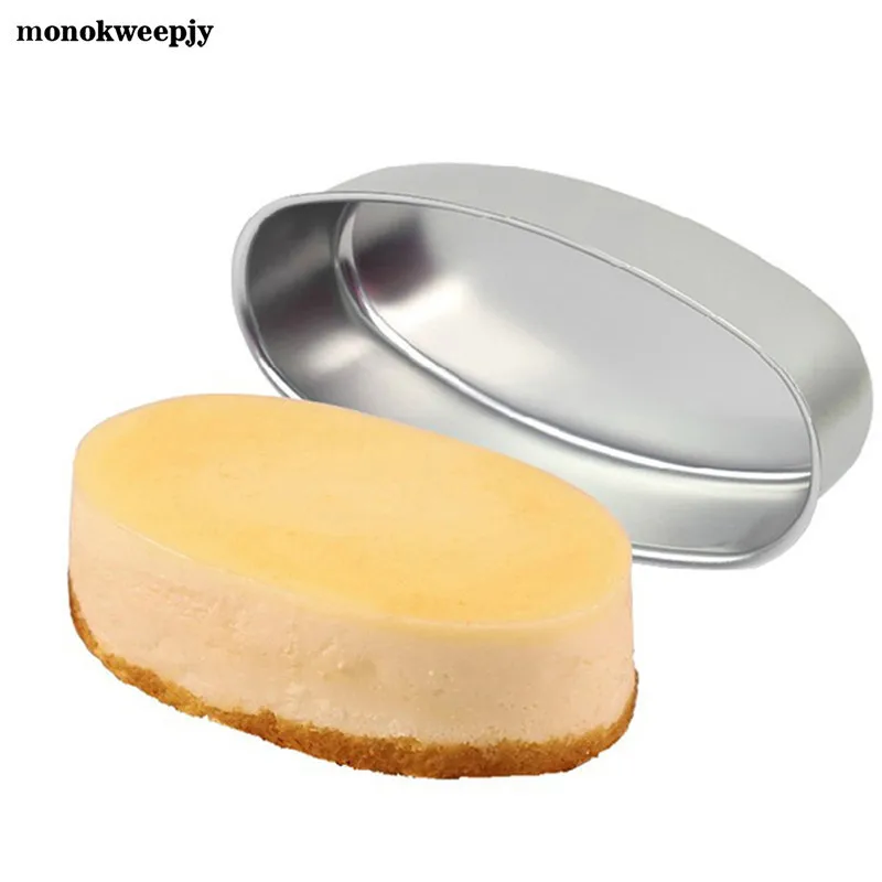 

Nonstick Cheese Cake Pan Molds Chiffon Cake Tray Bread Making Mould Aluminum Alloy Kitchen Baking Tools Oval Shape