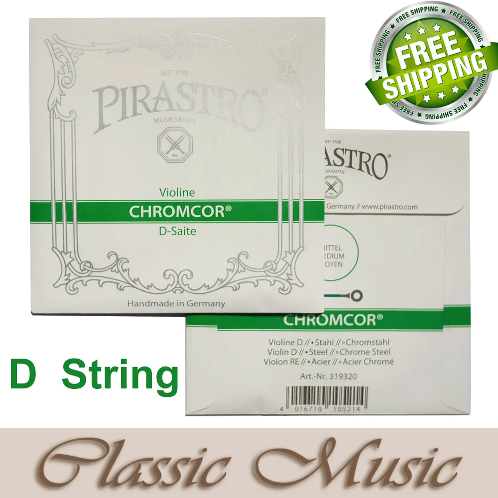 

Free shipping ,Pirastro Chromcor String For Violin,(319320)D String, Ball End, made in Germany,4/4 Size