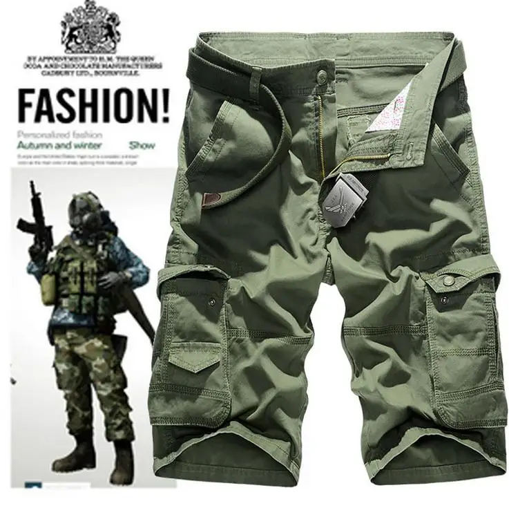 

Summer 2017 Outdoor Sport military Hiking Baggy Mountaineering Climbing Cargo Overalls Cotton Camping Shorts Plus Size 6XL