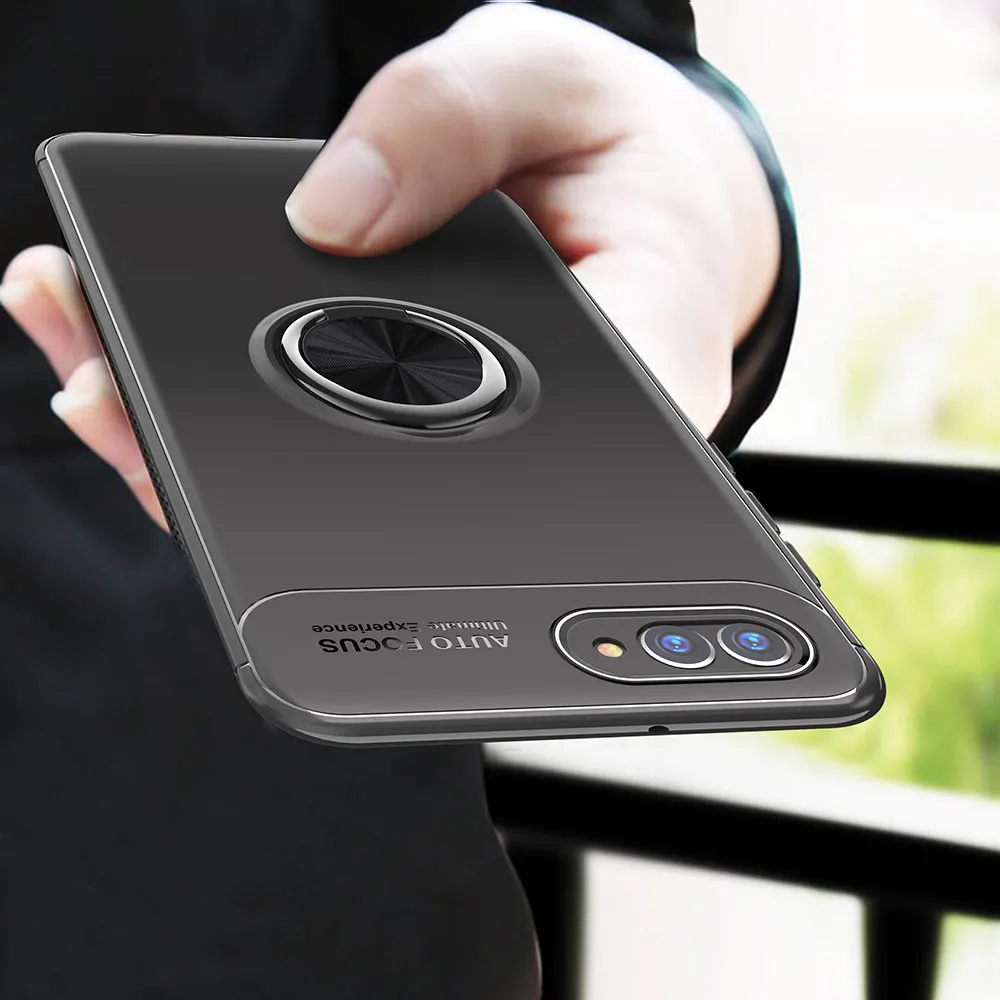 

YOYODEER for Huawei Nova 2S Case Finger Ring Magnetic Car Holder Soft Silicone Back Cover for Huawei Nova 2 Nova2 Phone Cases