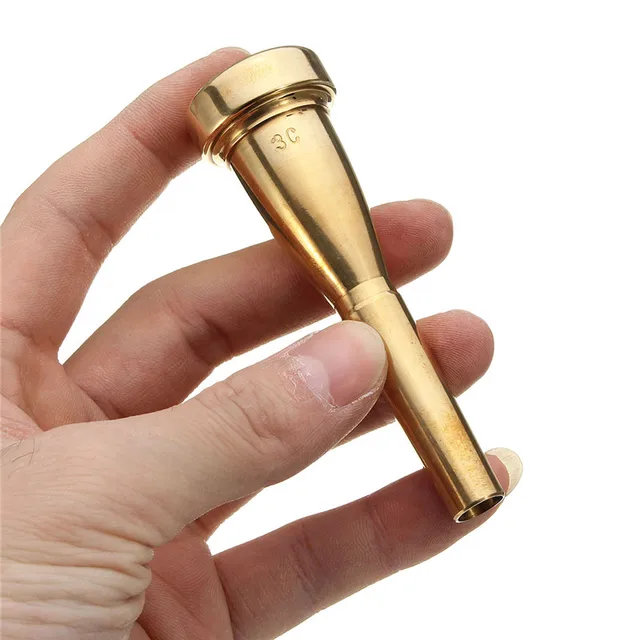 Silver Gold Meg 3C Size Metal Trumpet Mouthpiece for Yamaha or Bach Trumpet Musical Instruments Accessories Parts