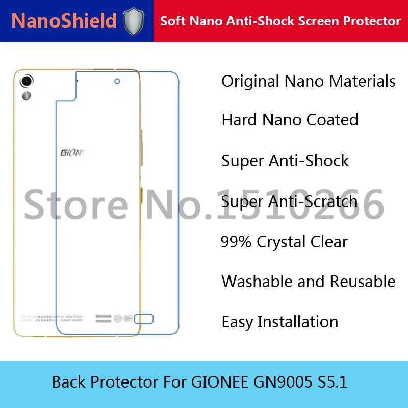 NanoShield Soft Nano Anti-Shock Back Protector Rear Film For GIONEE GN9005 S5.1 With Retail Packaging | Мобильные телефоны и