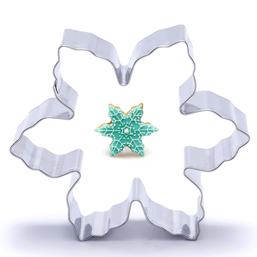 

LINSBAYWU New Stainless Steel Cake Mould Star Snowflake Biscuit Cutter Cookie Fondant Cake Mould Icing DIY Baking Pastry Tool