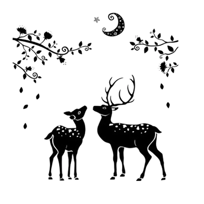 новогодний узор рисунок. олень на стекло. олень на стекло. наклейки на окна новогодние олени. декор "окно".