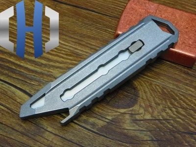 Titanium Alloy Knife Cut Wallpaper Express Opener Cut Demolition Envelope Curved Metal EDC Titanium Alloy Knife Cut Wallpaper Express Opener Cut Demolition Envelope Curved Metal EDC