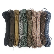 15m diy paracord faca contas paracord pára-quedas cabo cordão escalada acampamento corda edc 4mm