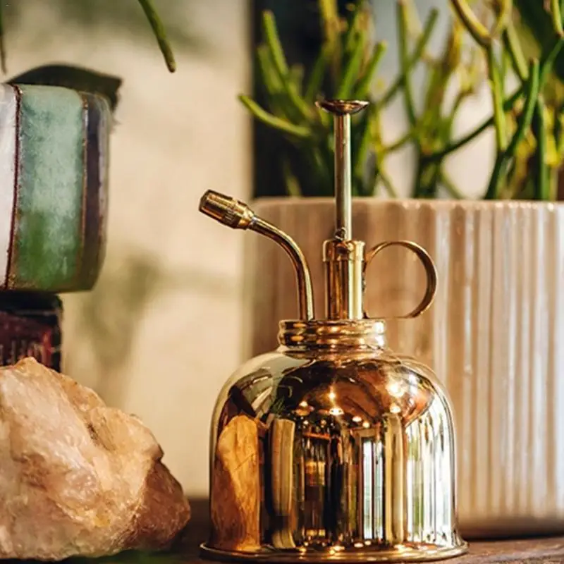 Лейка для полива скандинавские Engels Stijl Винтаж Messing Succulenten Kleine Gouden Tuinieren Spuiten Kan