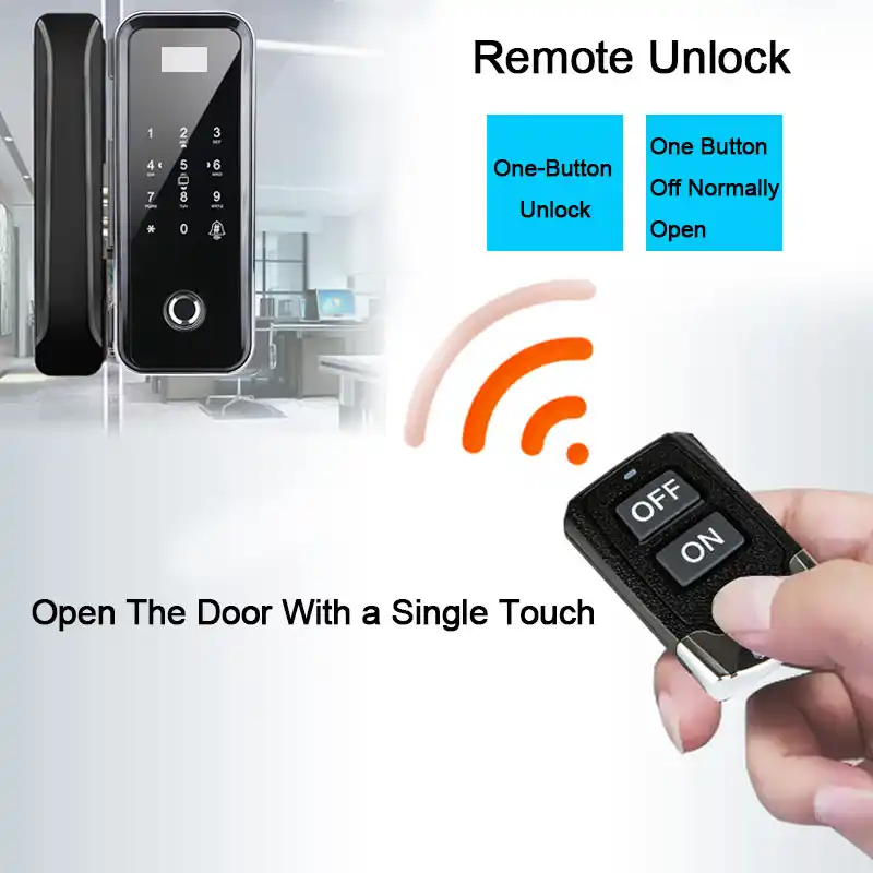 Electronic Glass Door Lock Keyless Wood Doors For Office And