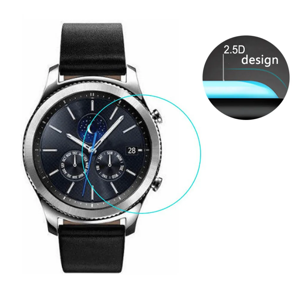 

Tempered Glass for Samsung Galaxy Watch 42mm 46mm Version Screen Protector Cover Protective Film Band
