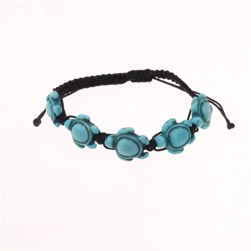 

New Design Handmade Sea turtle Stone beads Bracelet For Women Girl Bangles accessories Creative Gifts