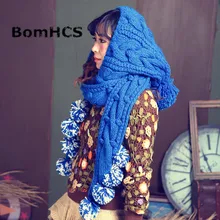 BomHCS милые ручной работы зимние теплые вязанные шапки кепки шапка вязанная