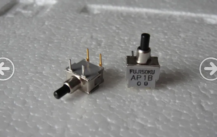 

Original new 100% Japan import AP1B miniature gold plated bend foot 2pin straight foot reset switch button switch often closed