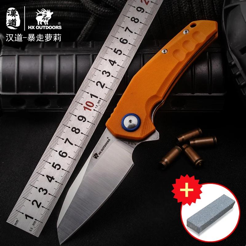 

HX OUTDOORS Pocket Survival KnifeEDC Hand Tools high hardness Folding Camping Knife
