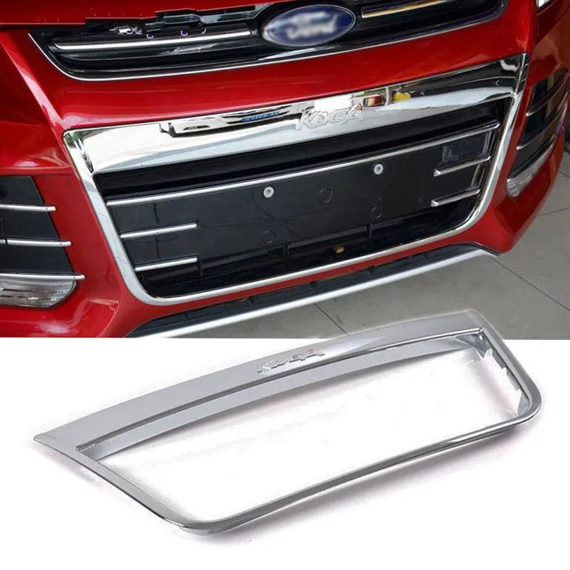 ABS Хром Передняя решетка Вокруг рамы Накладка для Ford Kuga Побег 2013 2014 2015|trim cover|chrome